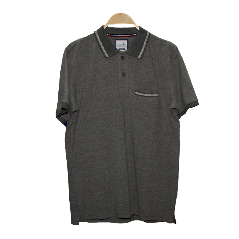 Men’s Com'Man Brand Simple Grey Polo T-Shirt - Mercado 1 to 20 Stores UAE