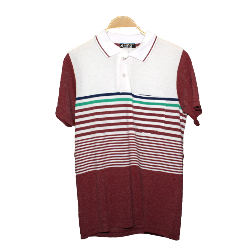 Men’s NNG Brand Polo T-Shirt College Style with White & Reddish ...