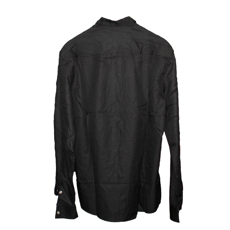 Men's Beautiful Black Rough Casual Shirt with Round Neck - Mercado 1 to ...