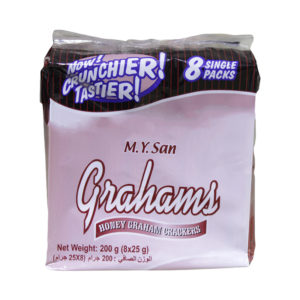 M.Y. San Grahams Honey Graham Crackers Net Wt 200g